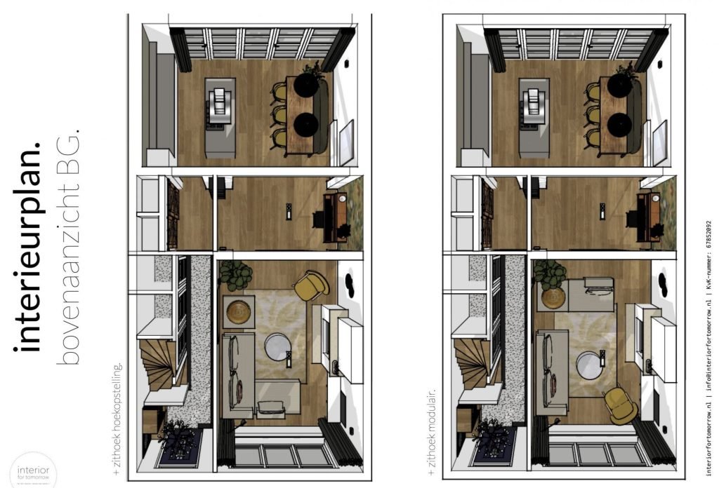 interieurplan op maat | herindeling en interieur update van een jaren ...